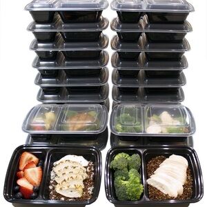 20 Pack Meal Prep Containers BPA Free Reusable Food Storage Container Bento Box